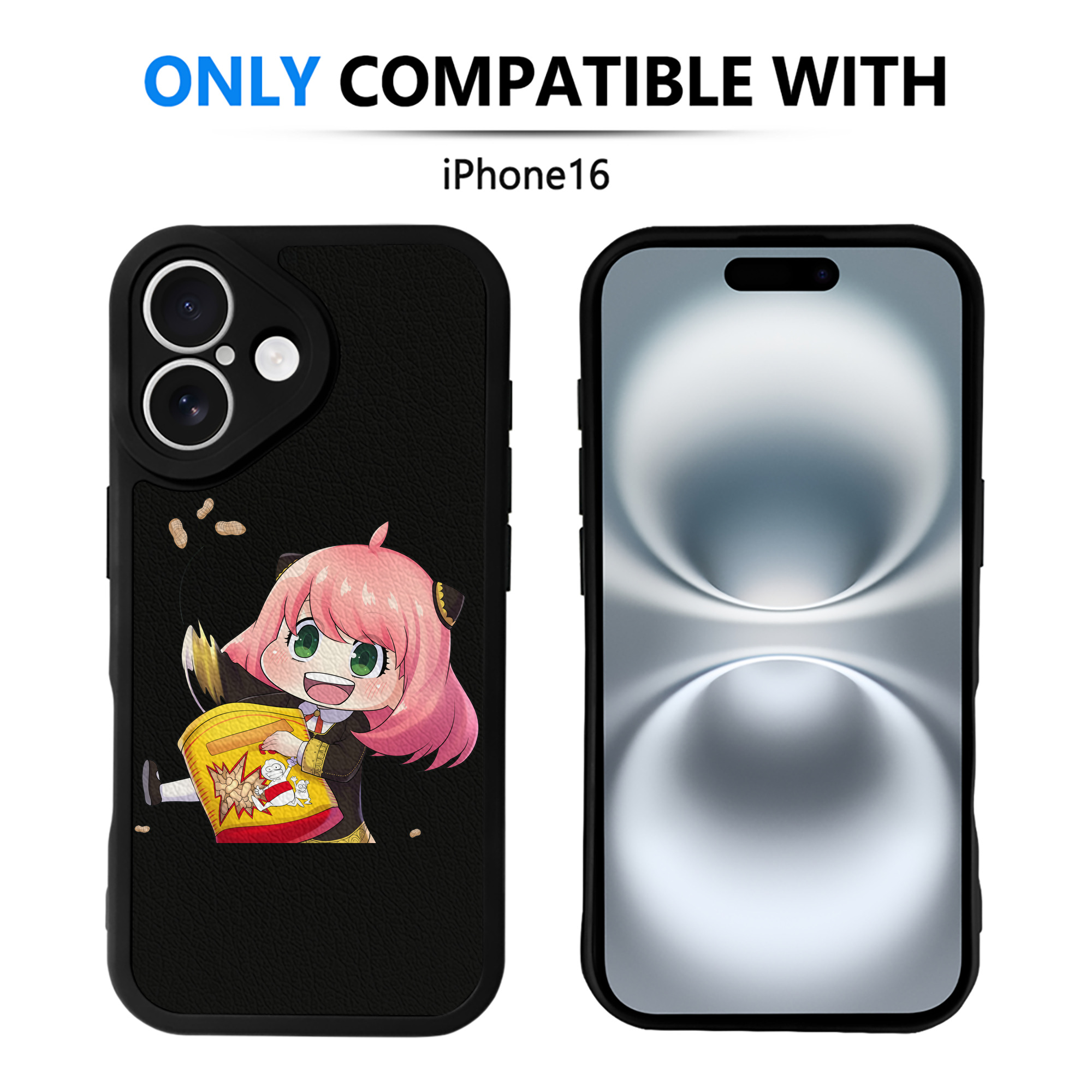 （画像用） SPY×FAMILY间谍家家酒 【iPhone 16シリーズ対応】シリコンスマホケース（レザー調） 材質：シリコン